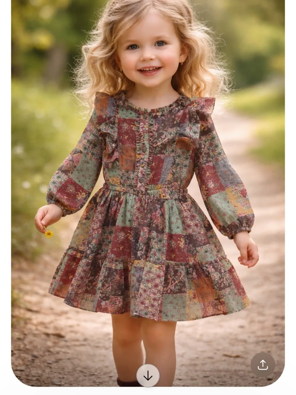 🔥🔥Ralph Lauren NEW PATCHWORK Ruffle Country Dress sz3T price firm